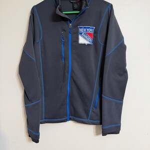 New York Rangers‎ Full Zip Jacket Men's North End NHL Coat Gray
